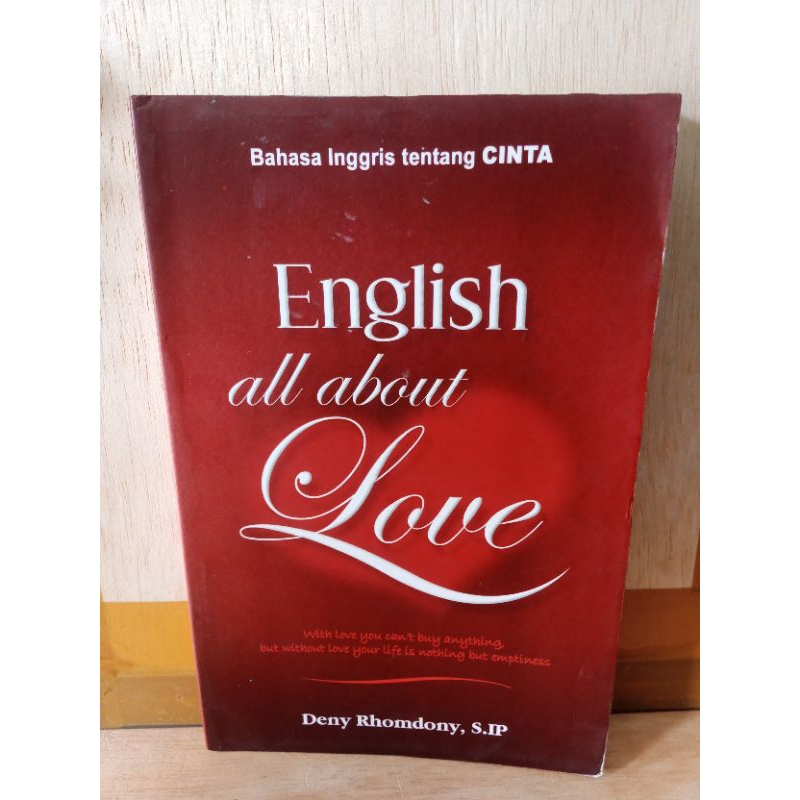 BUKU BAHASA INGGRIS TENTANG CINTA ENGLISH ALL ABOUT LOVE