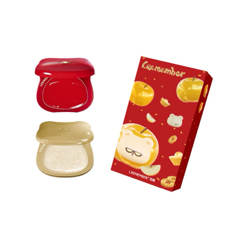 LEEMEMBER Red Apple Glossy Blush Gold Set CNY Edition