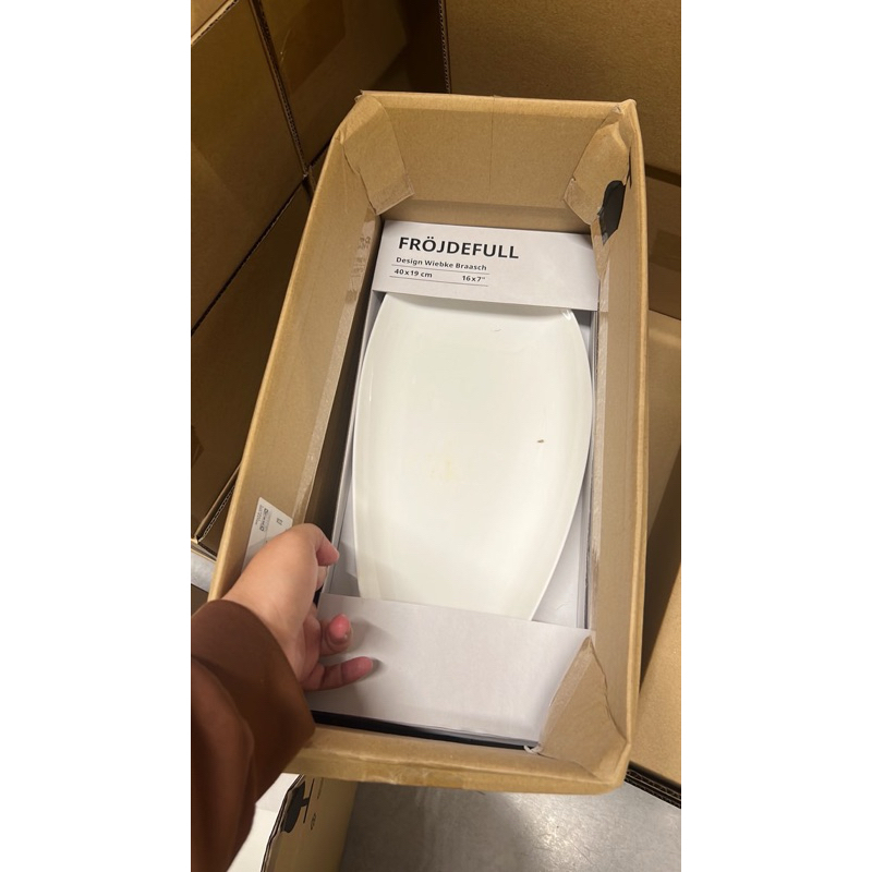 FROJDEFULL PIRING IKEA ORIGINAL KERAMIK 40x19 cm 1 pcs