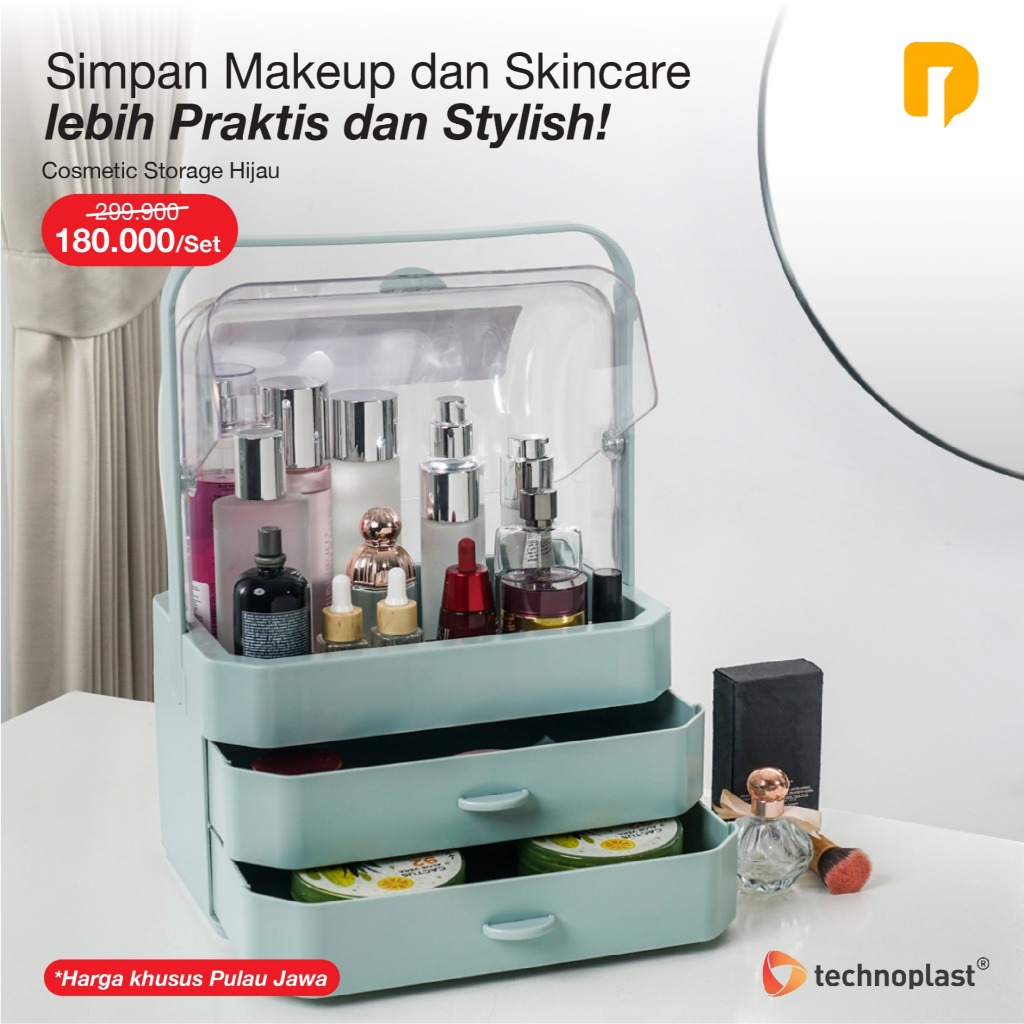 Technoplast Cosmetic Storage Wadah Penyimpanan Kosmetik