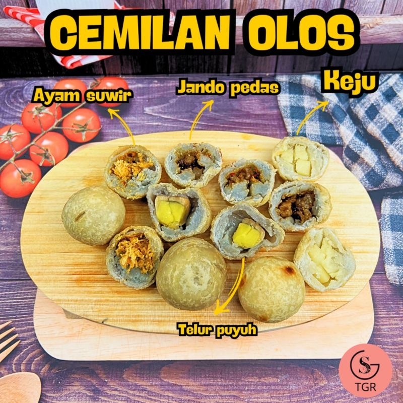 

CEMILAN OLOS ISI 8 MIX RASA BERVARIASI ISI AYAM,TELUR PUYUH,KEJU,JANDO Food Frozen Instan