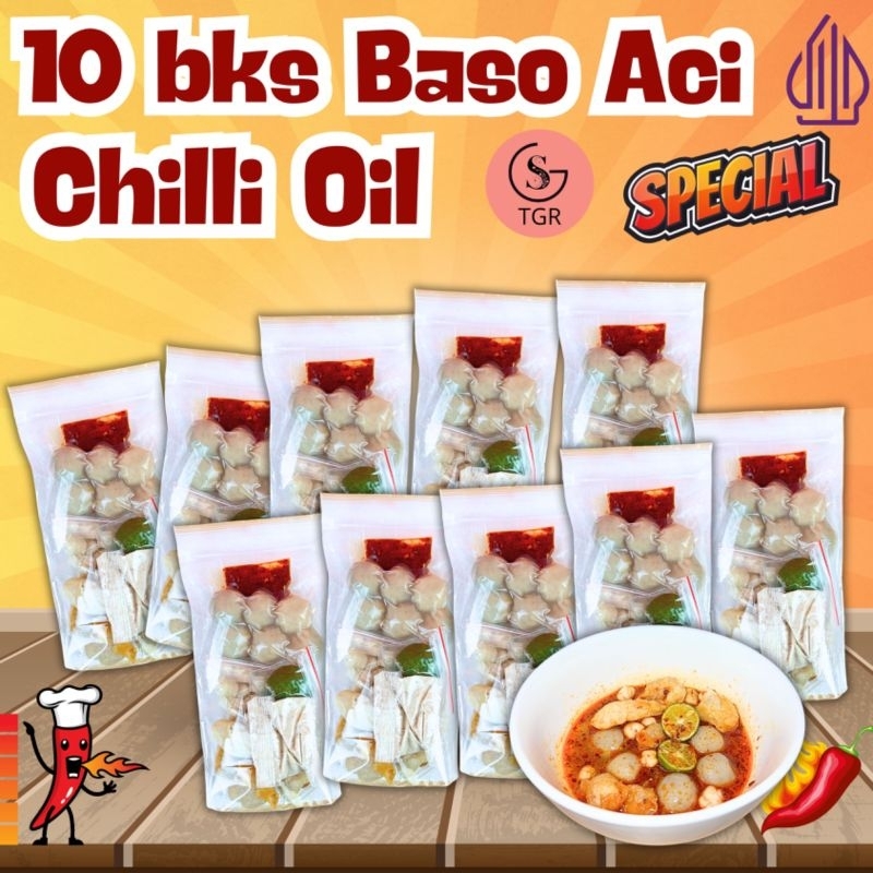 

[BOCI CHILLI OIL] TEBUS MURAH!!! 10 BUNGKUS BASO ACI ORI CHILLI OIL PEDAS