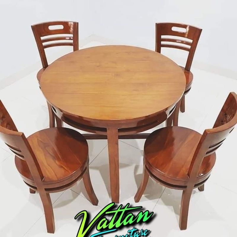 set meja makan bulat (set meja makan cantik)