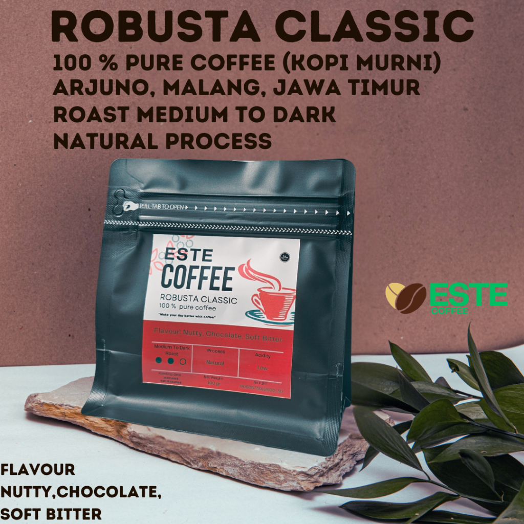 

Kopi Robusta Classic Arjuno Malang 100gr/200gr, 100% Kopi Murni Pilihan