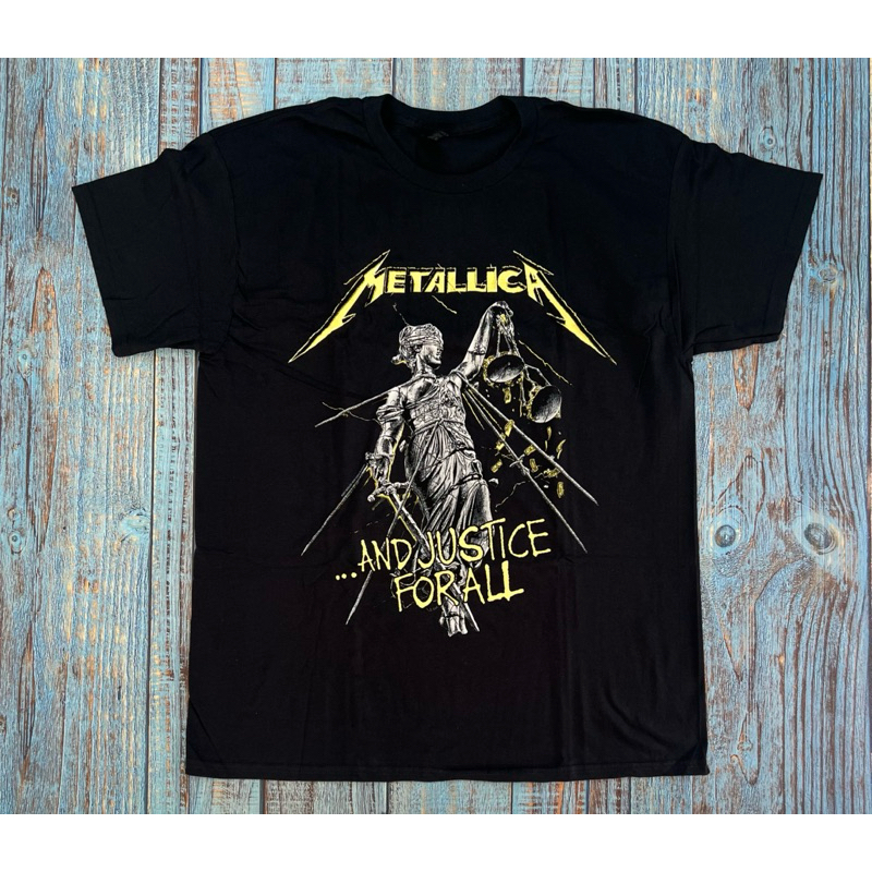 Kaos T-Shirt Band Metallica - Justice for All Track Official Merchandise