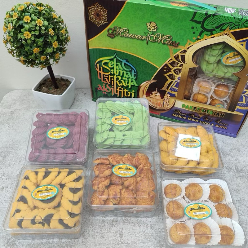 

PAKET KUE KERING LEBARAN MAWAR MAS MERIAH HAMPERS IDUL FITRI