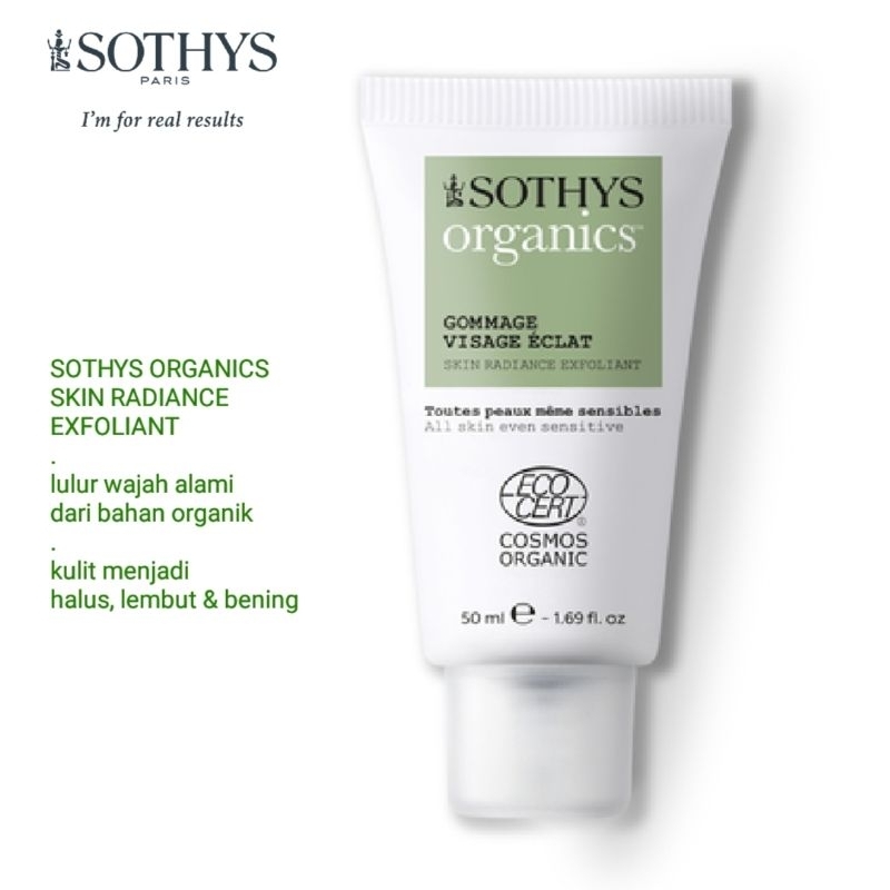 SOTHYS ORGANICS SKIN RADIANCE EXFOLIANT 50ML