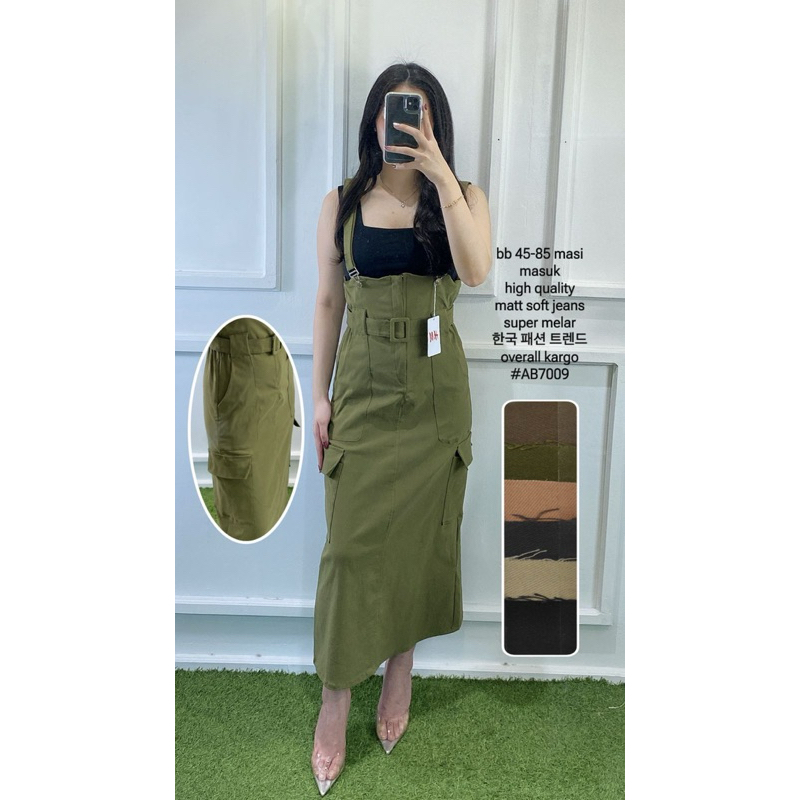 JUMPSUIT ROK CARGO WANITA OVERALL / BAJU KODOK WANITA MURAH
