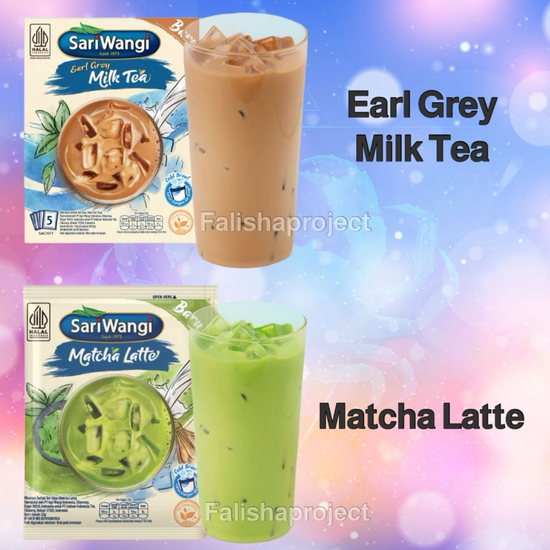 

(JUAL PER SACHET) Sariwangi Matcha Latte 110gr & Sariwangi Earl Grey Milk Tea 110gr