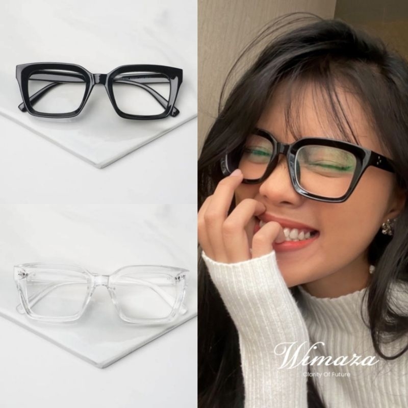 Frame Kacamata Kotak TST901 Fashion Pria / Wanita - Kacamata Antiradiasi Minus