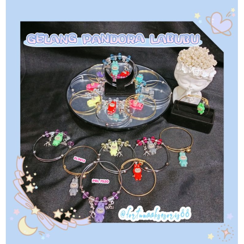 GELANG PANDORA GOLD /GELANG PANDORA SILVER / GELANG PANDORA LABUBU / GELANG PANDORA EDISI LABUBU / G