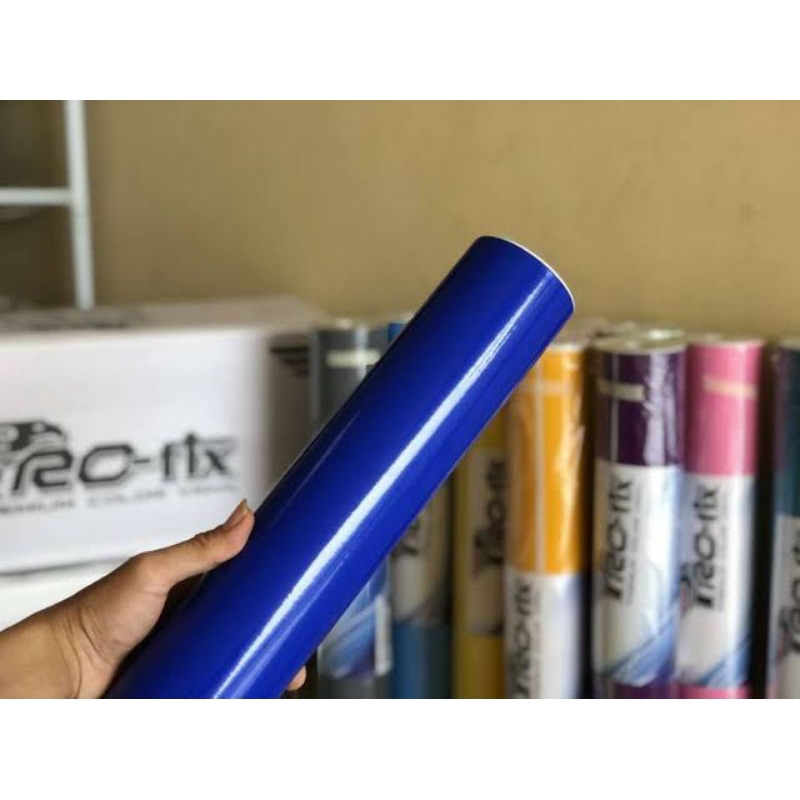 skotlet biru tua sticker biru tua glosi