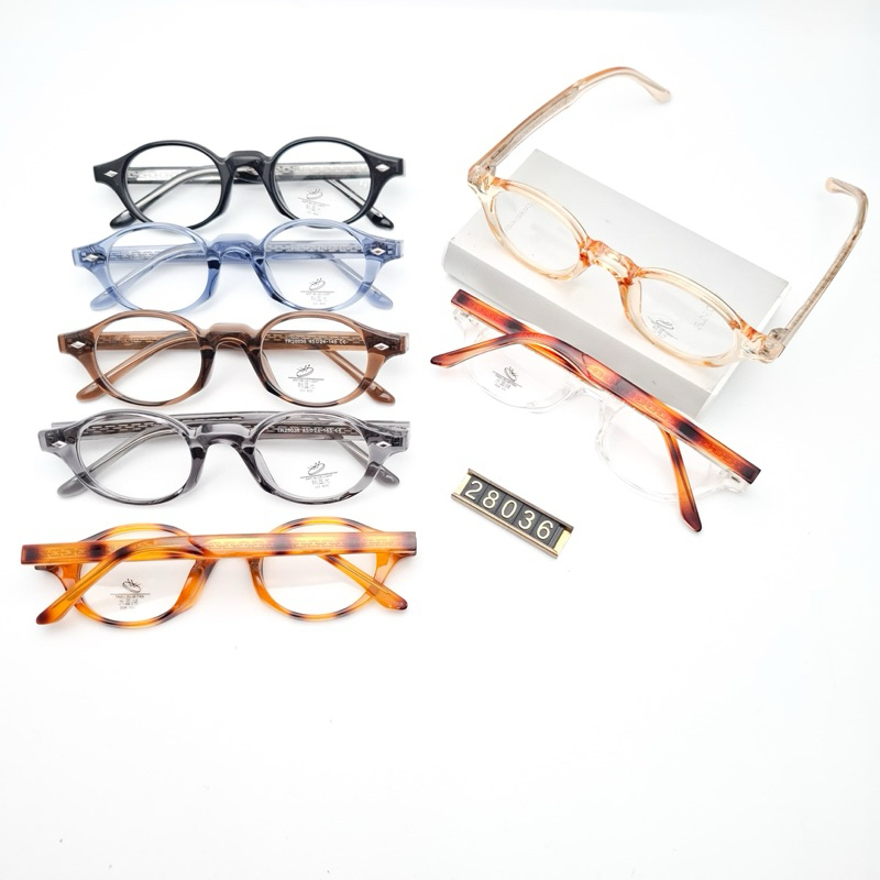 Frame/kacamata plastik tebal premium 28036 size 45.24.145 paket lensa minus plus cylinder anti radia