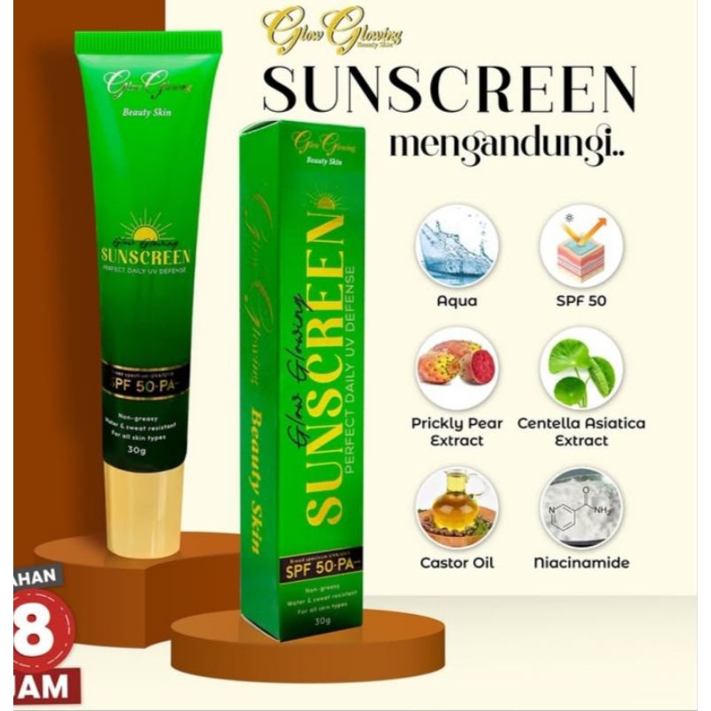 TERBARU SUNSCREEN GLOW GLOWING KELANTAN MALAYSIA