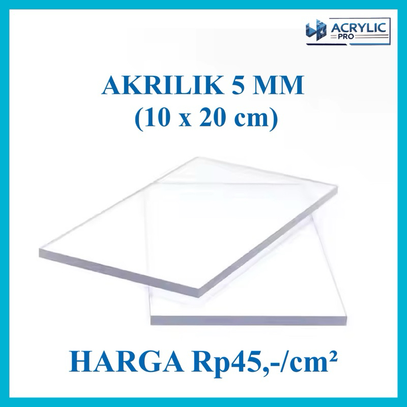 

Akrilik Lembaran Uk. 10 x 20 cm 5mm (Cheapest on Shopee)