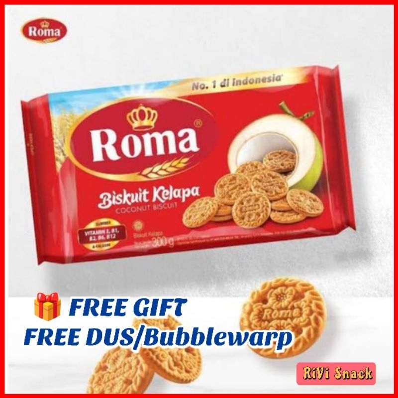 

BISKUIT ROMA KELAPA 300gr / ROMA BISKUIT LEBARAN