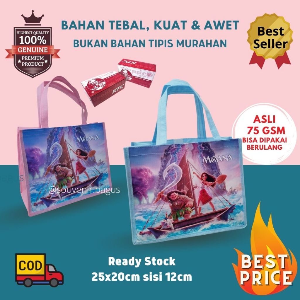 

Tas Ultah Anak Moana Goodie Bag Hampers Souvenir Pesta Ulang Tahun Moana