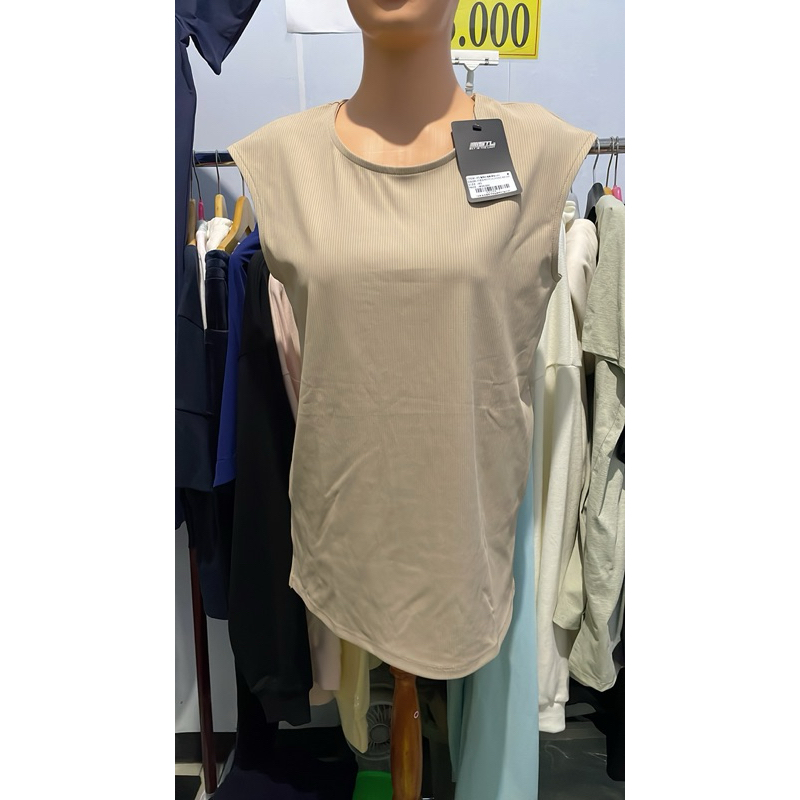 STL kaos wanita lebong lengan bolong
