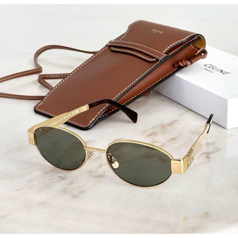 celine triomphe metal 01 gold (preloved)