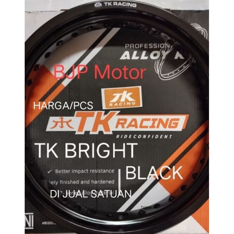 KODE U33W Velg TK Racing Ring 17 Black 12 14 16 185 215 25 3 35 425 36 Hole WMMT BRIGHT