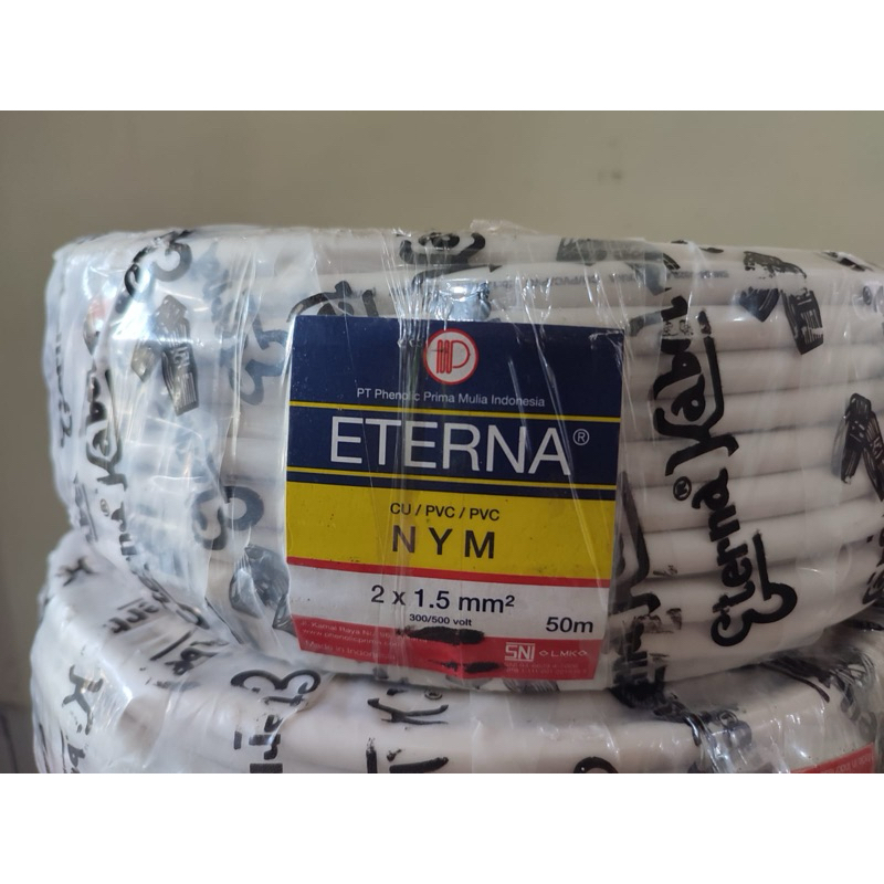 Kabel NYM Eterna 2x1,5mm (1roll 50meter)/Kabel NYM Eterna 2x1,5mm