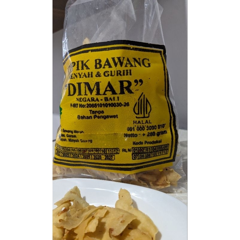 

Keripik bawang dhimar khas negara