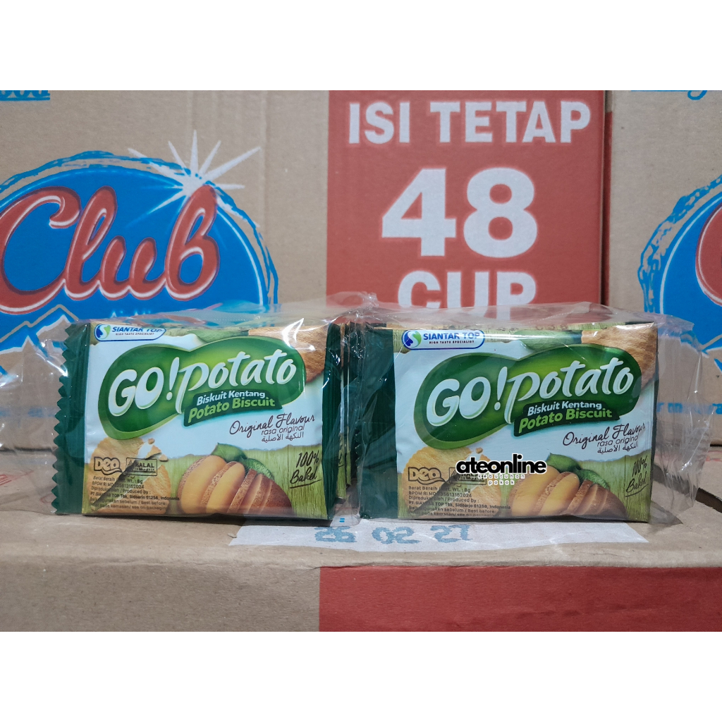 

Go! Potato 500 Original Biskuit Kentang [isi 20pcs @8gr]