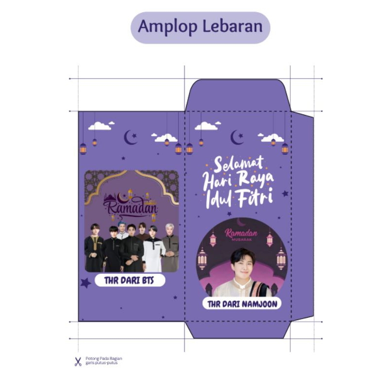 

(10pcs) Amplop Lebaran Panjang [K-Pop] BTS Edition