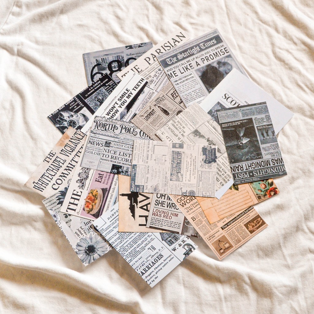 

Journal Kit Paper Kertas Dekorasi Jurnal Scrapbook Aesthetic Kertas Koran Newspaper Tulisan Bunga Vintage Scrapbook Paper Hiasan Kerajinan Property Foto