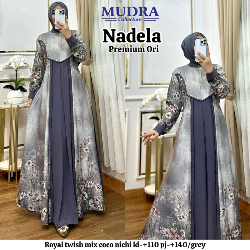GAMIS DRESS PREMIUM NADELA ORIGINAL BY MUDRA