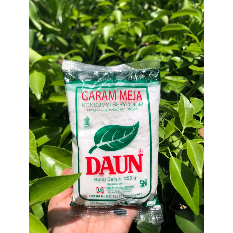 

Garam Meja Beryodium Daun / Kapal (kemasan 250gr)
