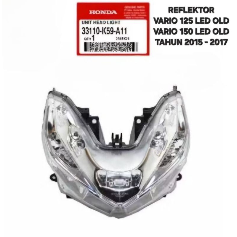 REFLEKTOR LAMPU DEPAN VARIO 125 150 LED OLD ORIGINAL