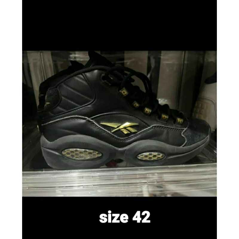 Reebok Question Mid Black Gold