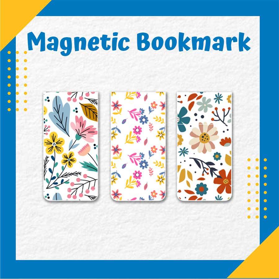 

Magnetic Bookmark Flowers / Bunga 3pcs