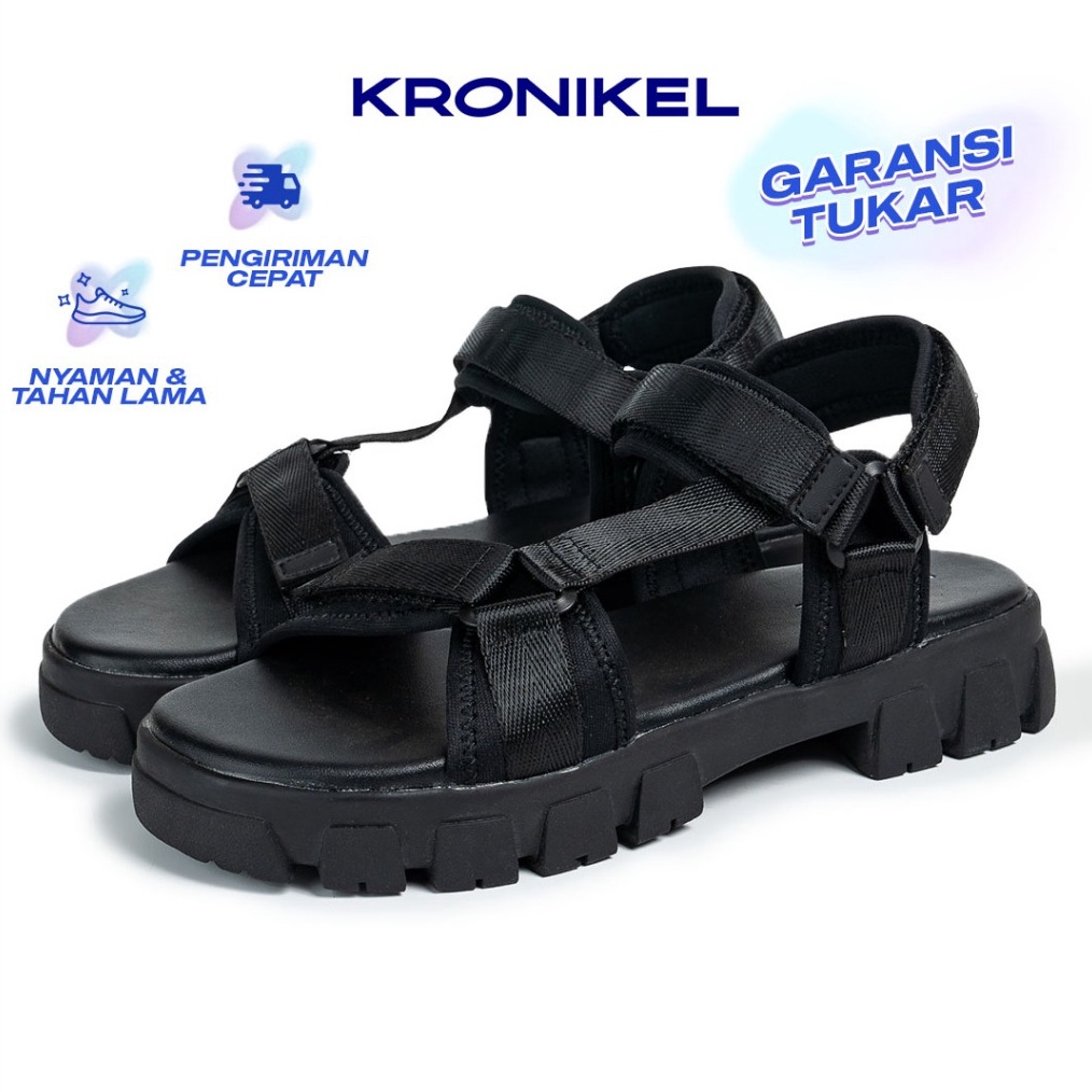 KODE Q22H KRONIKEL Kaina Sandal Tali Wanita Kasual