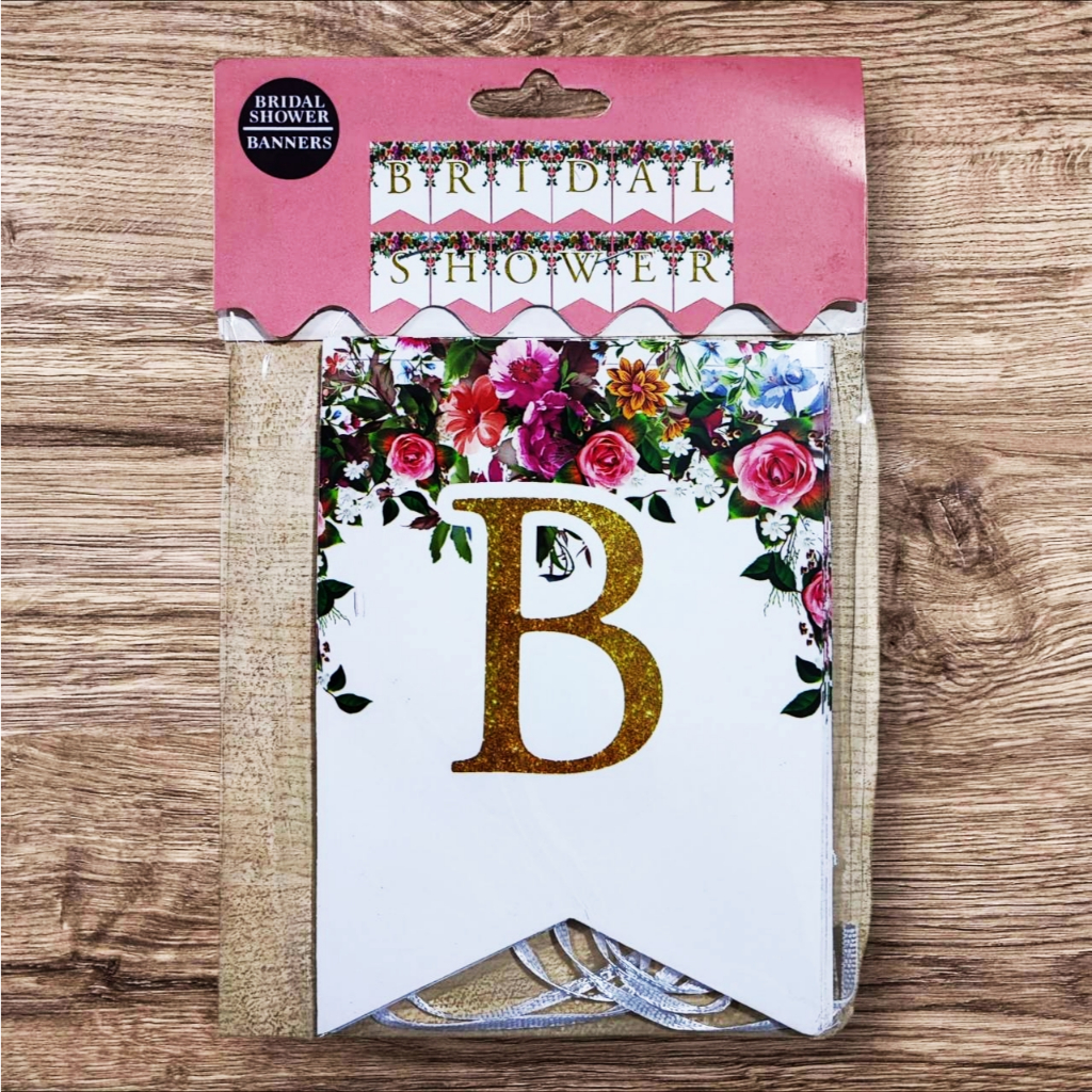 BUNTING FLAG BRIDAL SHOWER/ BANNER BRIDAL SHOWER/ HIASAN BRIDAL SHOWER