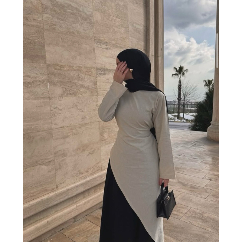 Tunik Terjamin Atasan Wanita Simple Mewah Model Korea Fashion Kekinian New Arrival Viral Desain Eleg