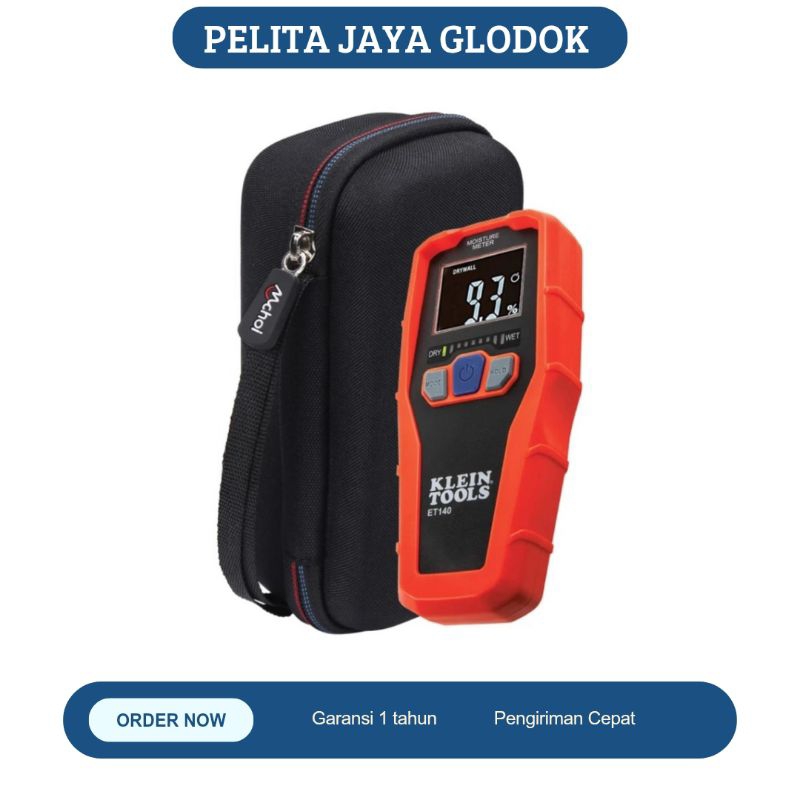 Pinless Moisture Meter KLEIN TOOLS ET140 MC Tester Kayu Tembok Wood