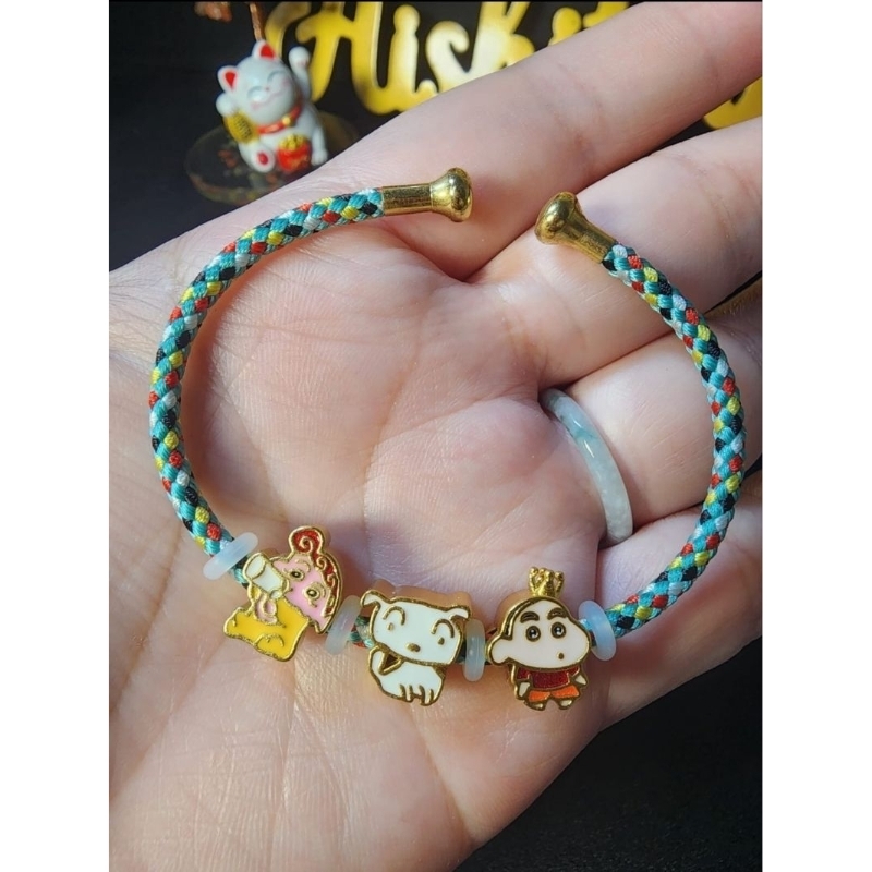 Kode SINCHAN - PADUAN EMAS / Sandgold S999 Charm / Liontin Anti Karat untuk Gelang Crystal / Gelang 