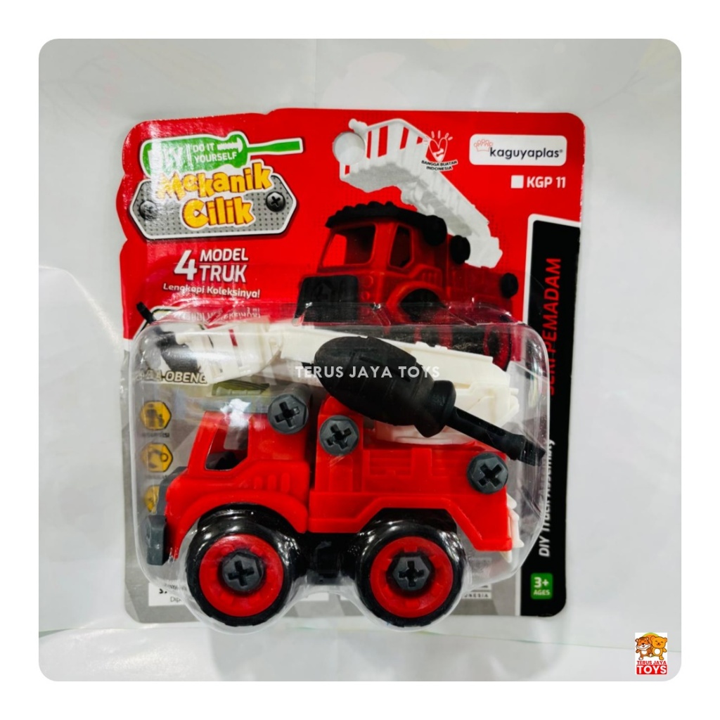 MAINAN KREATIF ANAK MOBIL PEMADAM / FIRE TRUCK / DIY TRUCK DAMKAR