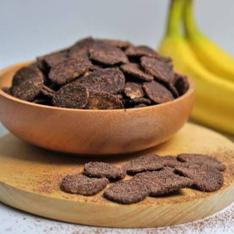

Snack Kripik Pisang Coklat Khas Lampung Cemilan Gurih Lezat 250gr