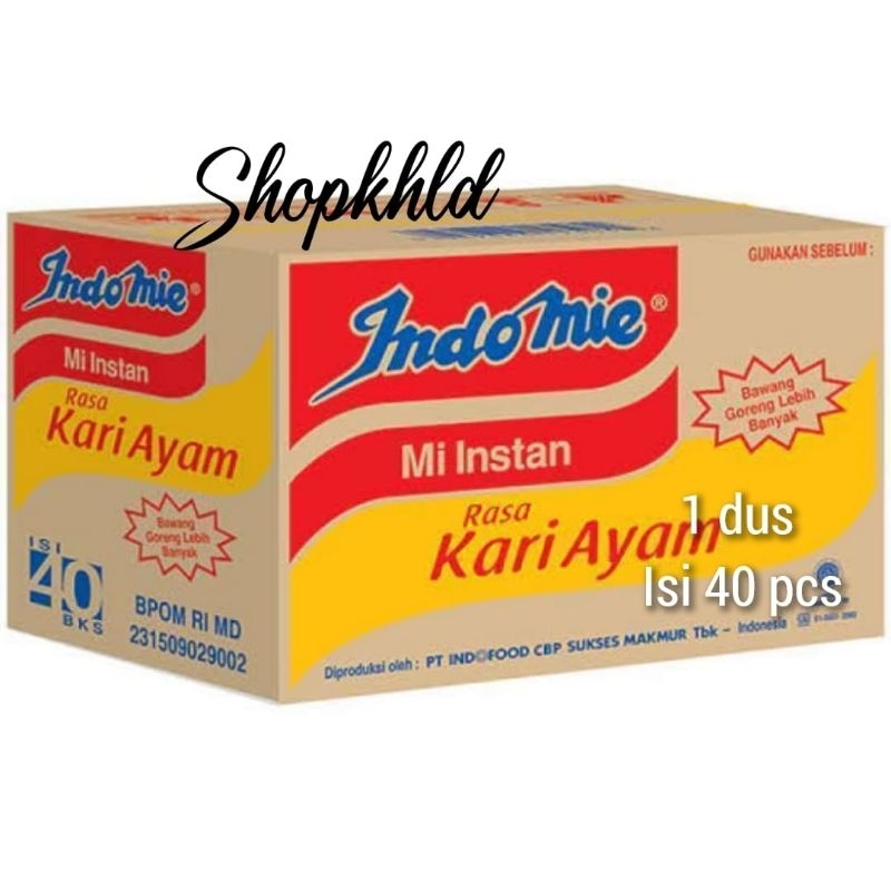 

Indomie kari ayam 1 dus isi 40