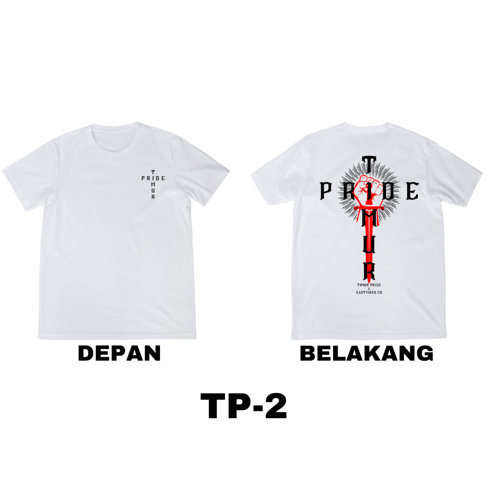T-SHIRT TIMUR PRIDE x EAST VIBES VOL.1 | OFFICIAL TIMUR PRIDE MERCHANDISE WHITE EDITION