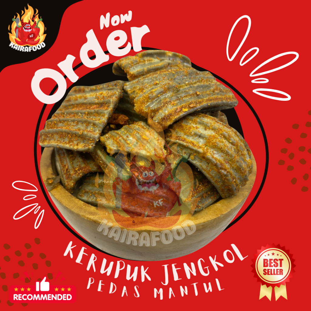 

250 GRAM KERUPUK JENGKOL PEDAS MANTUL