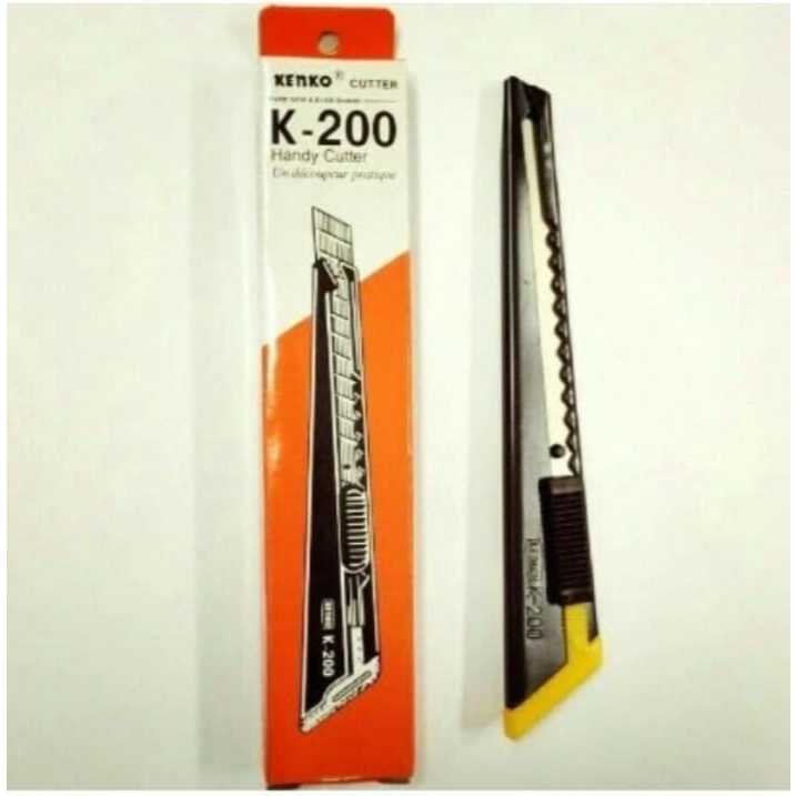 

[1 Pcs] Pisau Cutter Kenko K-200 / Alat Potong Pemotong / Handy Cutter Kenko K-200