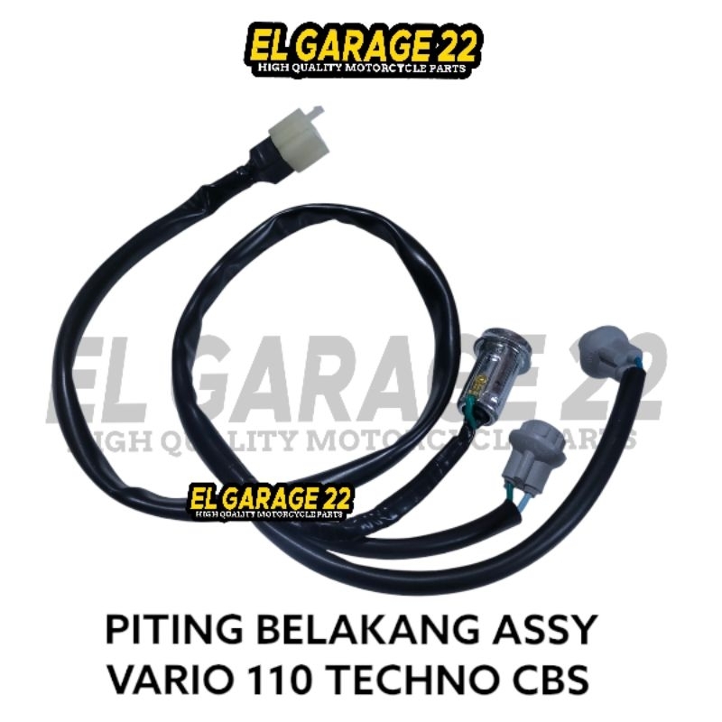 Kabel piting lampu belakang stop sen Vario 110 techno CBS assy