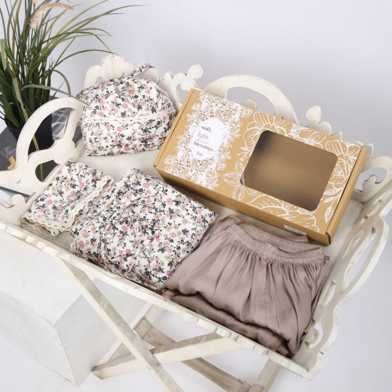 Poeti-Mukena Traveling Mini Pouch Mumbai Silky Premium 2in1