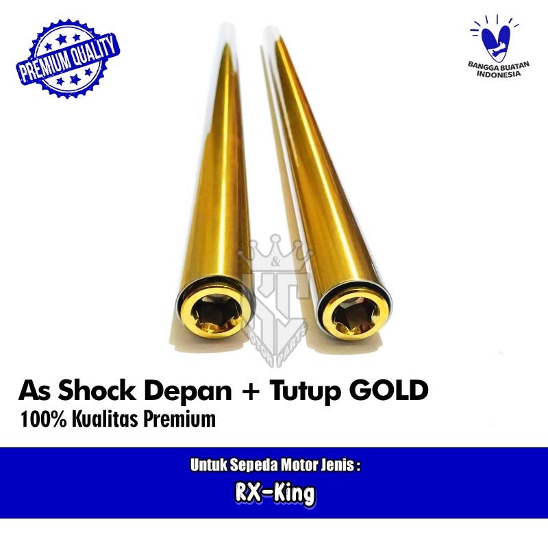As Shock Bambu Sok Depan GOLD Emas Yamaha RXK RX King Old New 3KA 30 mm