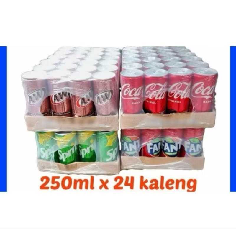 [ 1 Krat ] Aneka Minuman Kaleng 24 Kaleng @ 250 ml