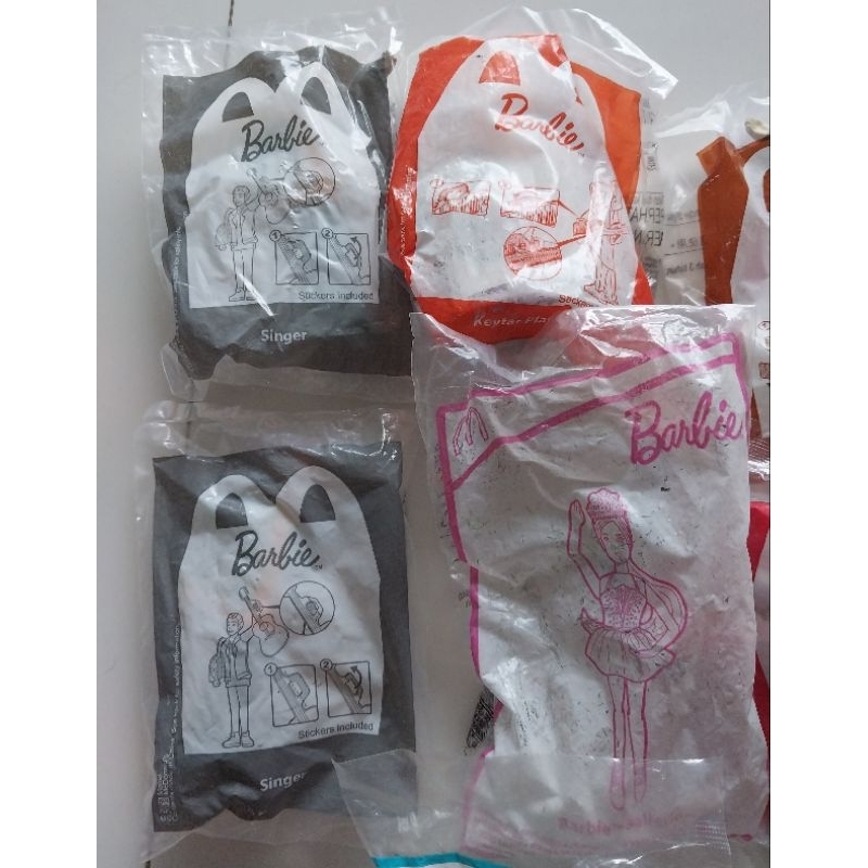 Happy meal MCD barbie, mainan mcd